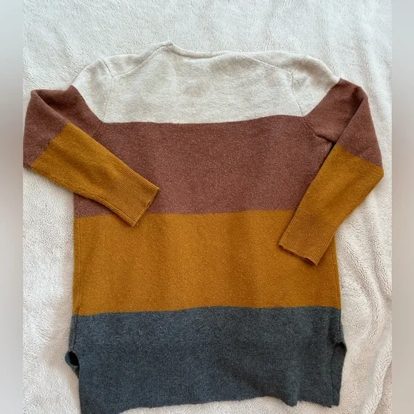 Madewell Kent Colorblock Long Cardigan with Wool and Alpaca - Picture 7 of 8